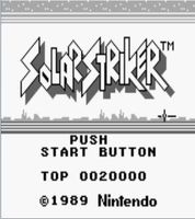 une photo d'Ã©cran de Solar Striker sur Nintendo Game Boy